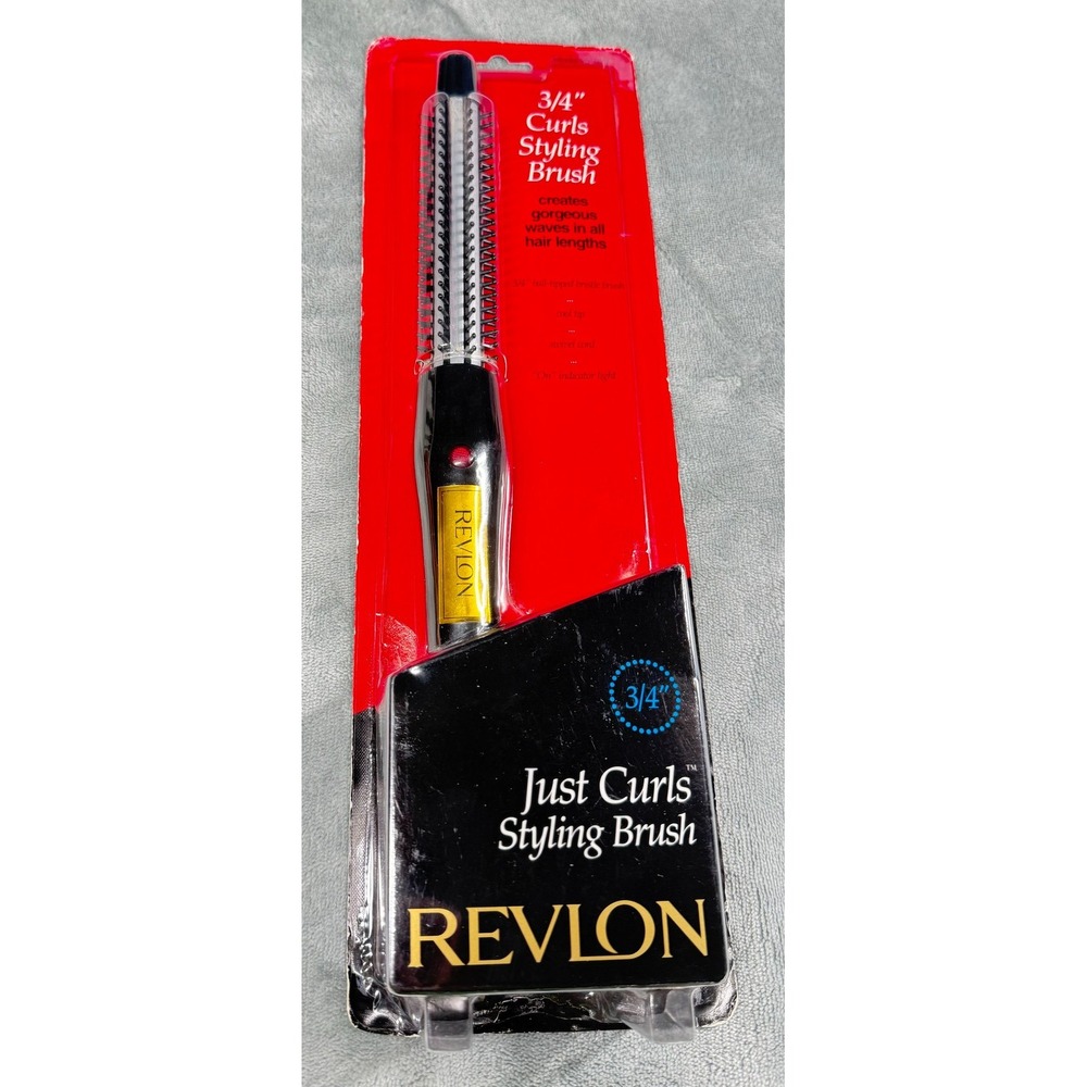 Revlon Just Curls Styling Brush 3/4 Inch RV-011C Hot Curling Iron New